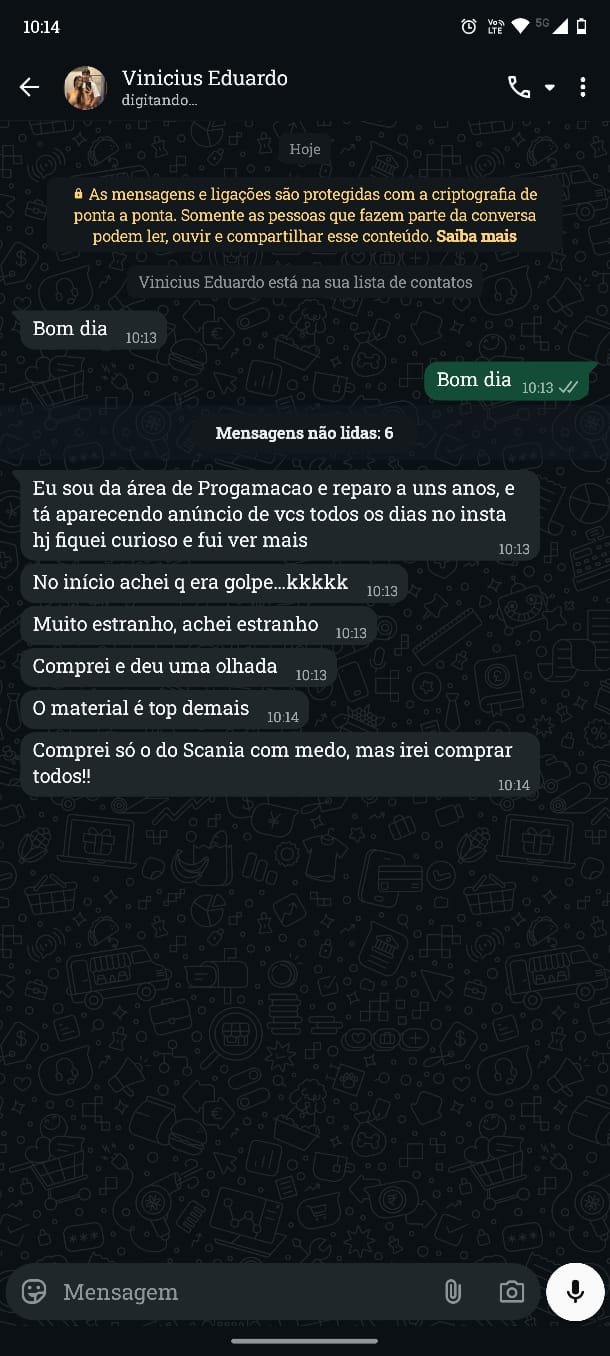 Depoimento de aluno