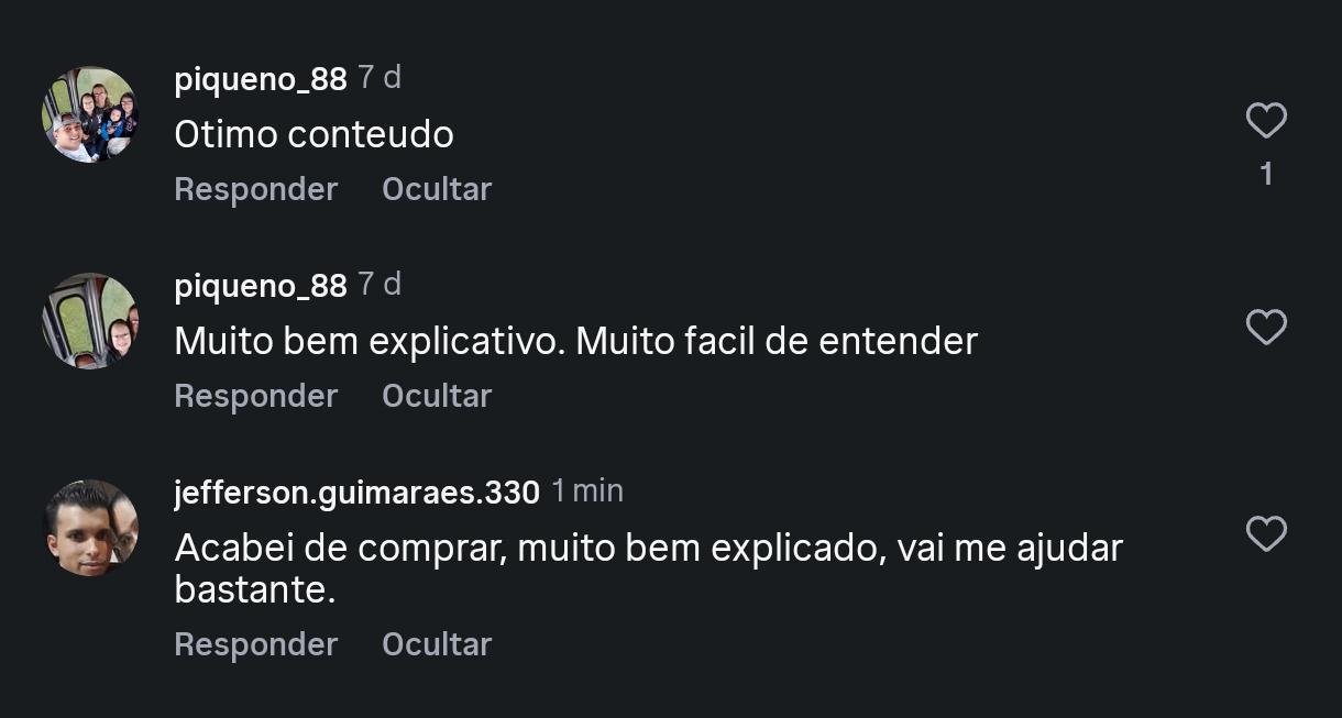 Depoimento de aluno