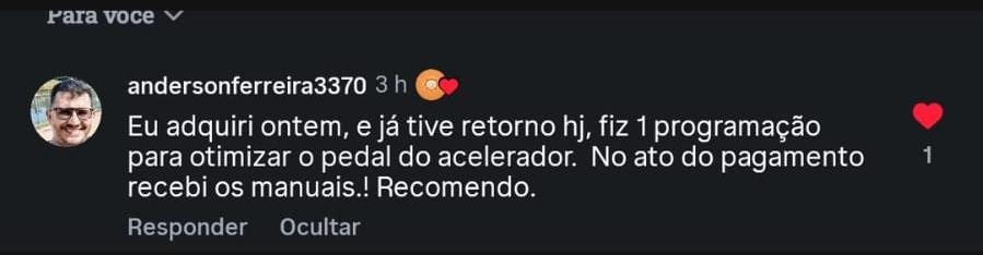 Depoimento de aluno